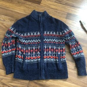 Boys cozy zip up cardigan